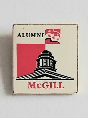 4/$20 Vintage McGill University Alumni Brass Collector's Pin!!